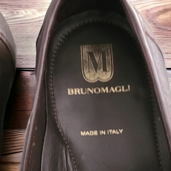 BRUNO MAGLI Horsebit Loafers Men 11.5 Italian Leather VINTAGE Designer Shoes main image 13